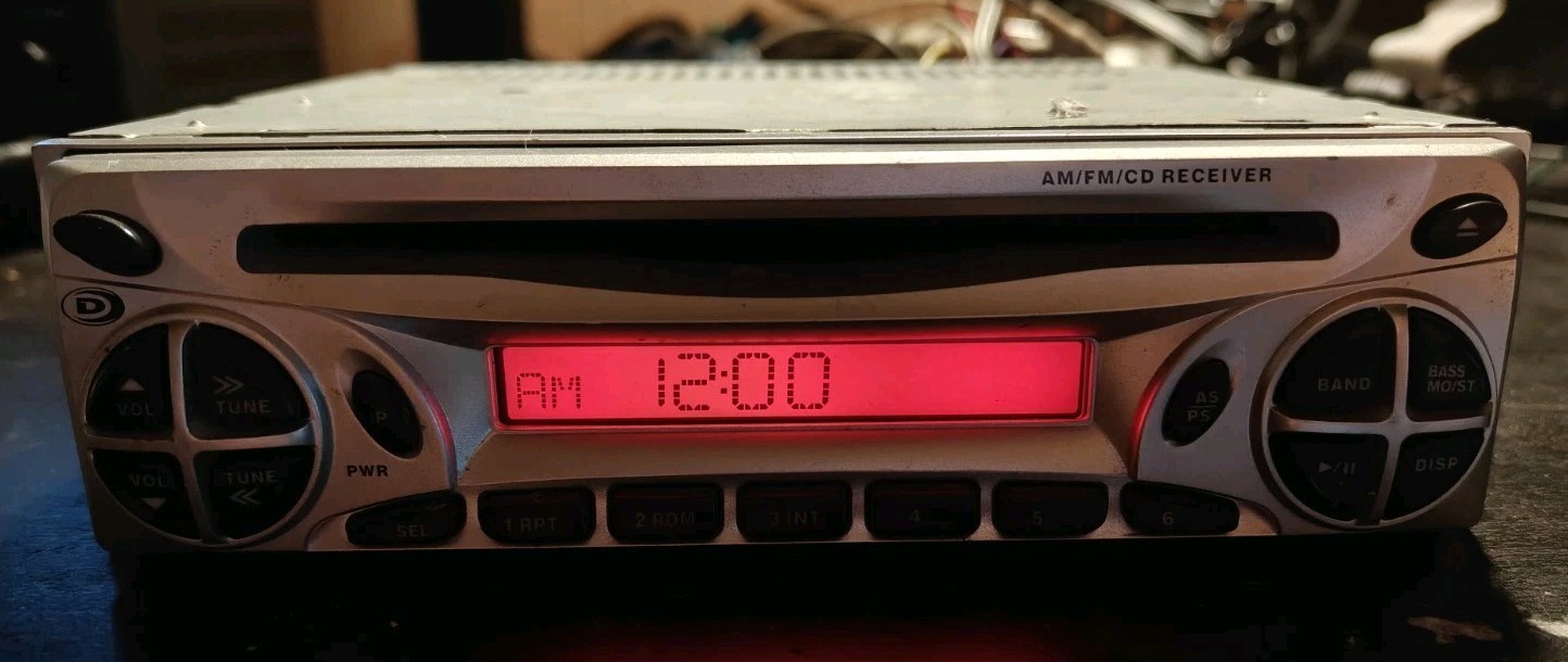 Dual DB AM/FM CD Car Stereo Receiver Tested Working CD Player w/ Wiring Harness