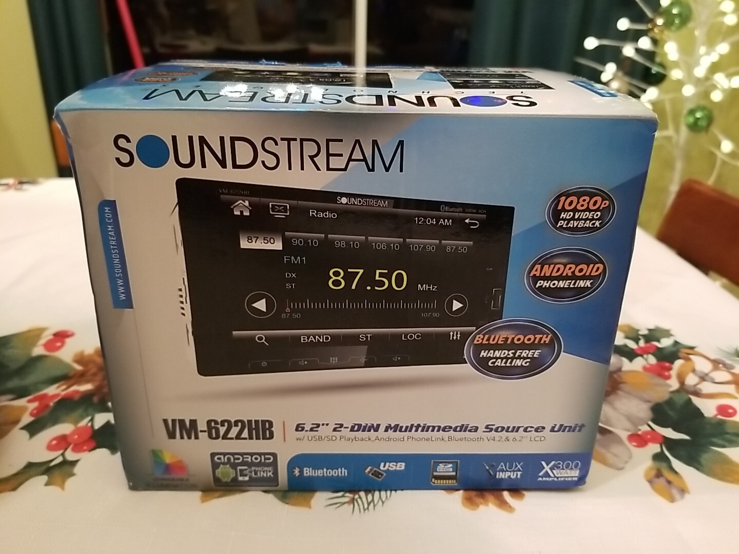 Soundstream VM-622HB 6.2” Car Monitor Bluetooth Receiver w/Android PhoneLink/USB