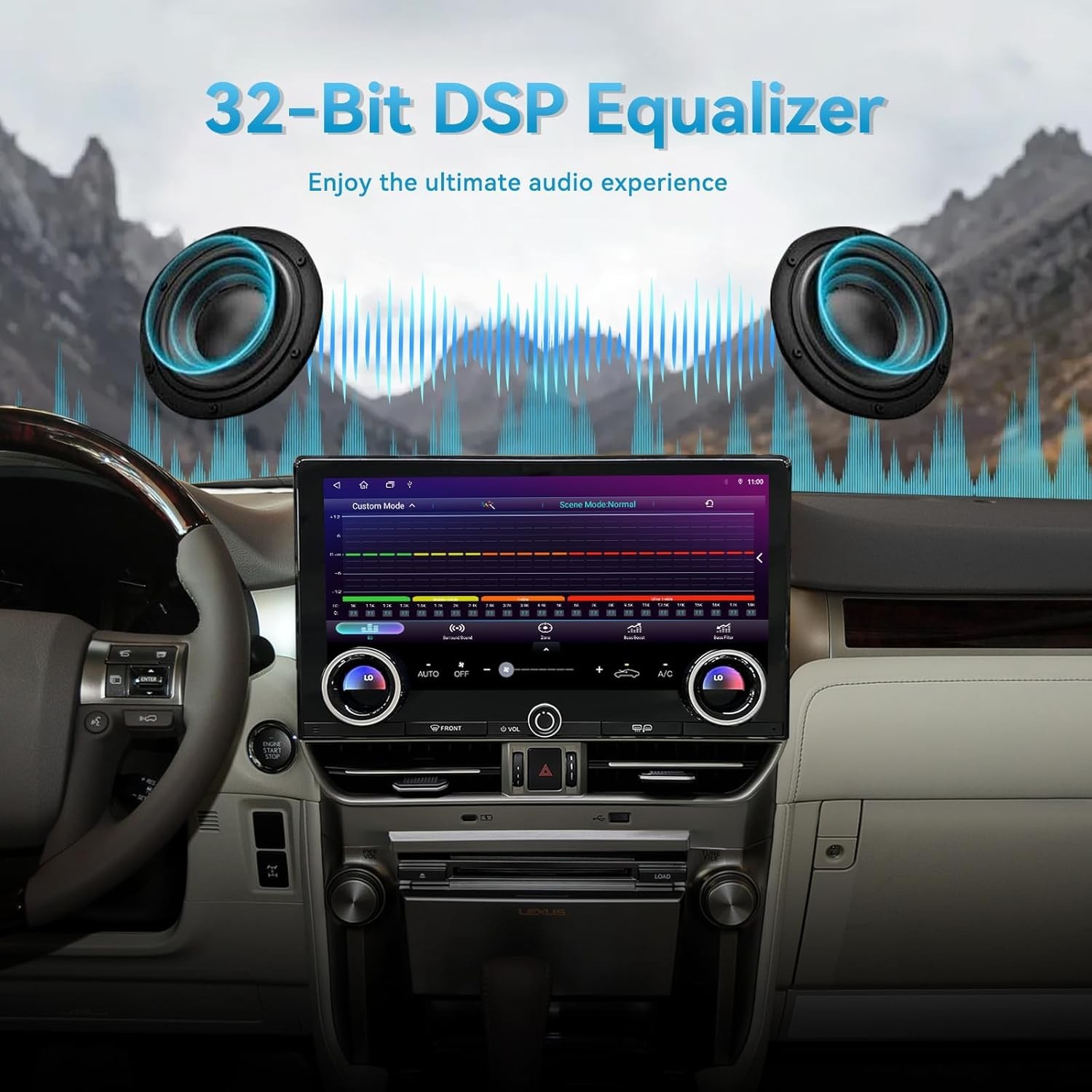 13″ For Lexus GX400 GX460 2010-2020 Android 13 Car Stereo Radio Carplay GPS Navi
