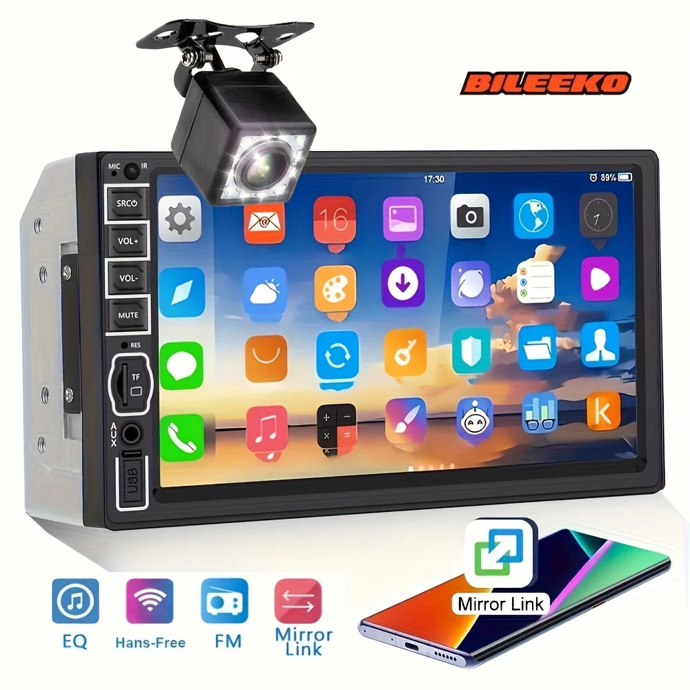 Car Radio Headunit MP5 Player Stereo Navigation Phone Touch Screen for 2 DIN