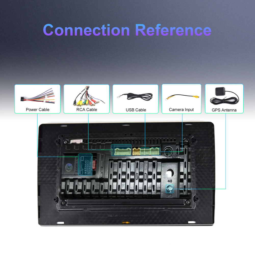 2DIN 9” Android Wireless Apple CarPlay Car Stereo GPS Radio MP5 Player + Camera
