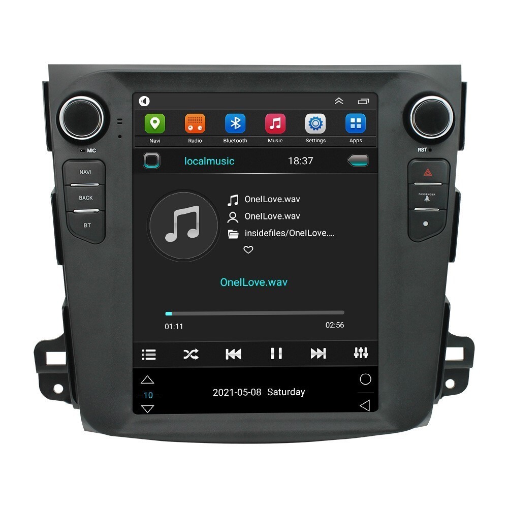 For 2006-2012 Mitsubishi Outlander Android 13 Apple CarPlay Car Stereo Radio GPS
