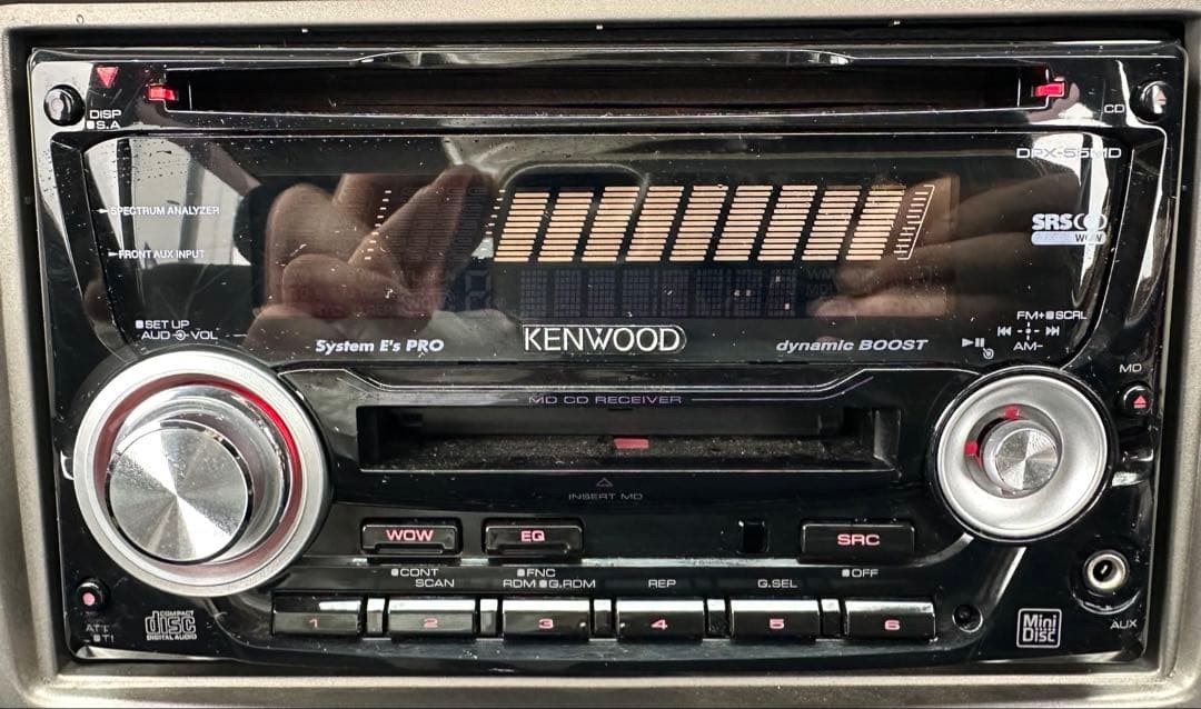 KENWOOD DPX-55MD CD MD Receiver Car Audio Head Unit Stereo Player Tested Working