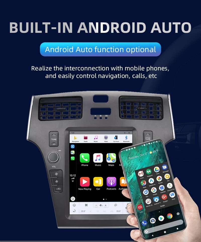 10.4″ Tesla Style Android Car Stereo For Lexus ES300 ES330 2005-2009 CarPlay GPS
