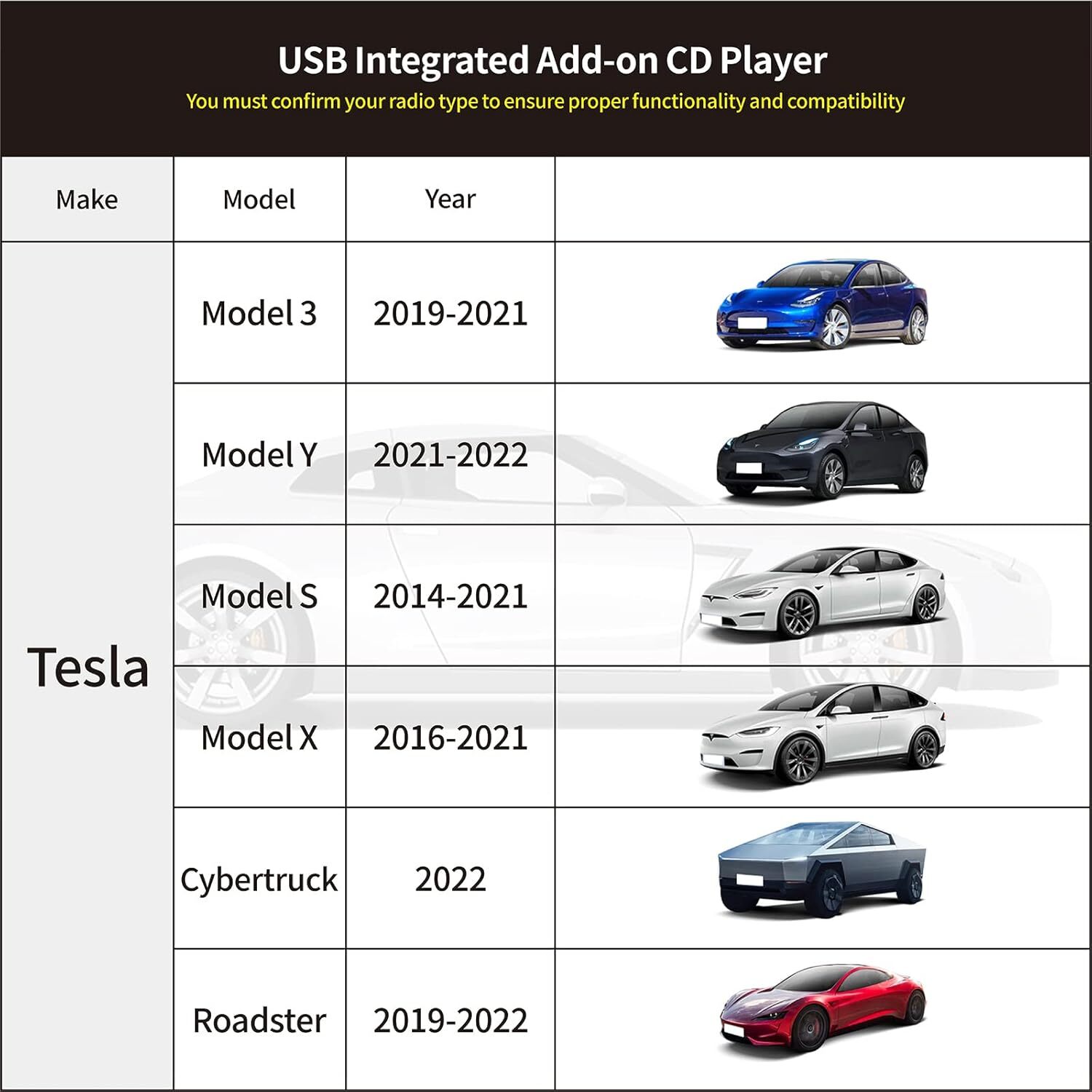 Vehicle CD Players External Portable OE Integrated Player for Car Black