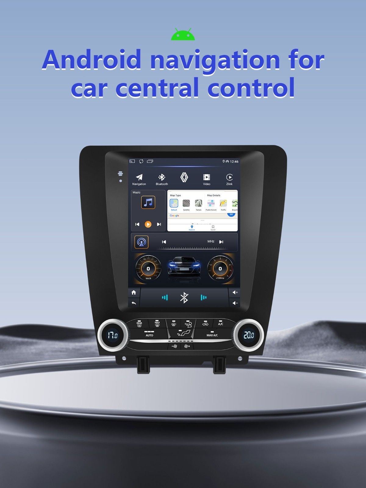 For 2010-2014 Ford Mustang Apple Carplay Car Radio Stereo Android 15 GPS WIFI BT