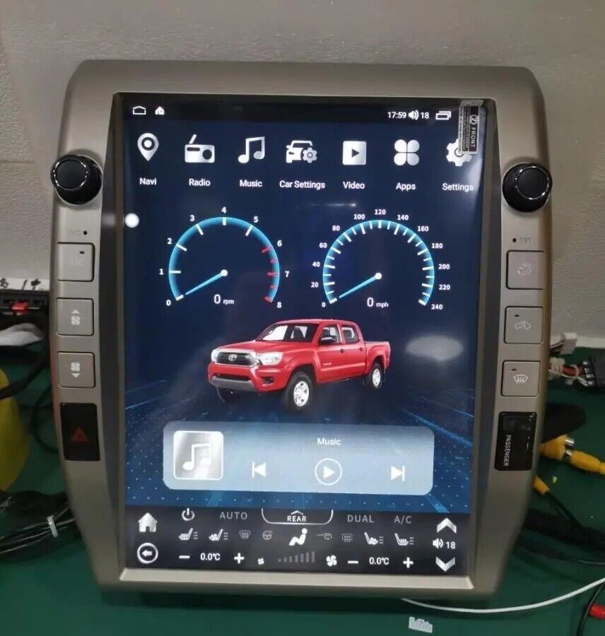 12.1″ Android Navigation Car Gps Stereo Tesla Style For Toyota Tacoma 2005~2015