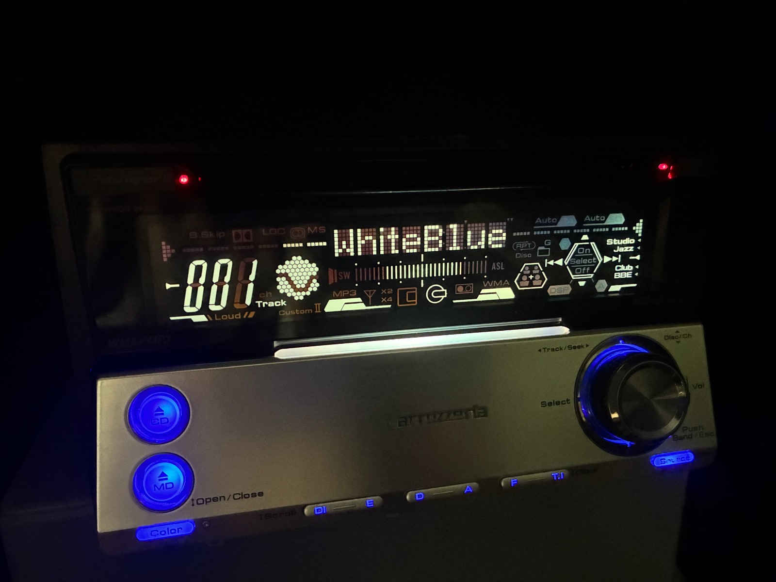 Pioneer Carrozzeria FH-P077MD Car Audio 2DIN CD MD IP-BUS Working Tested JDM