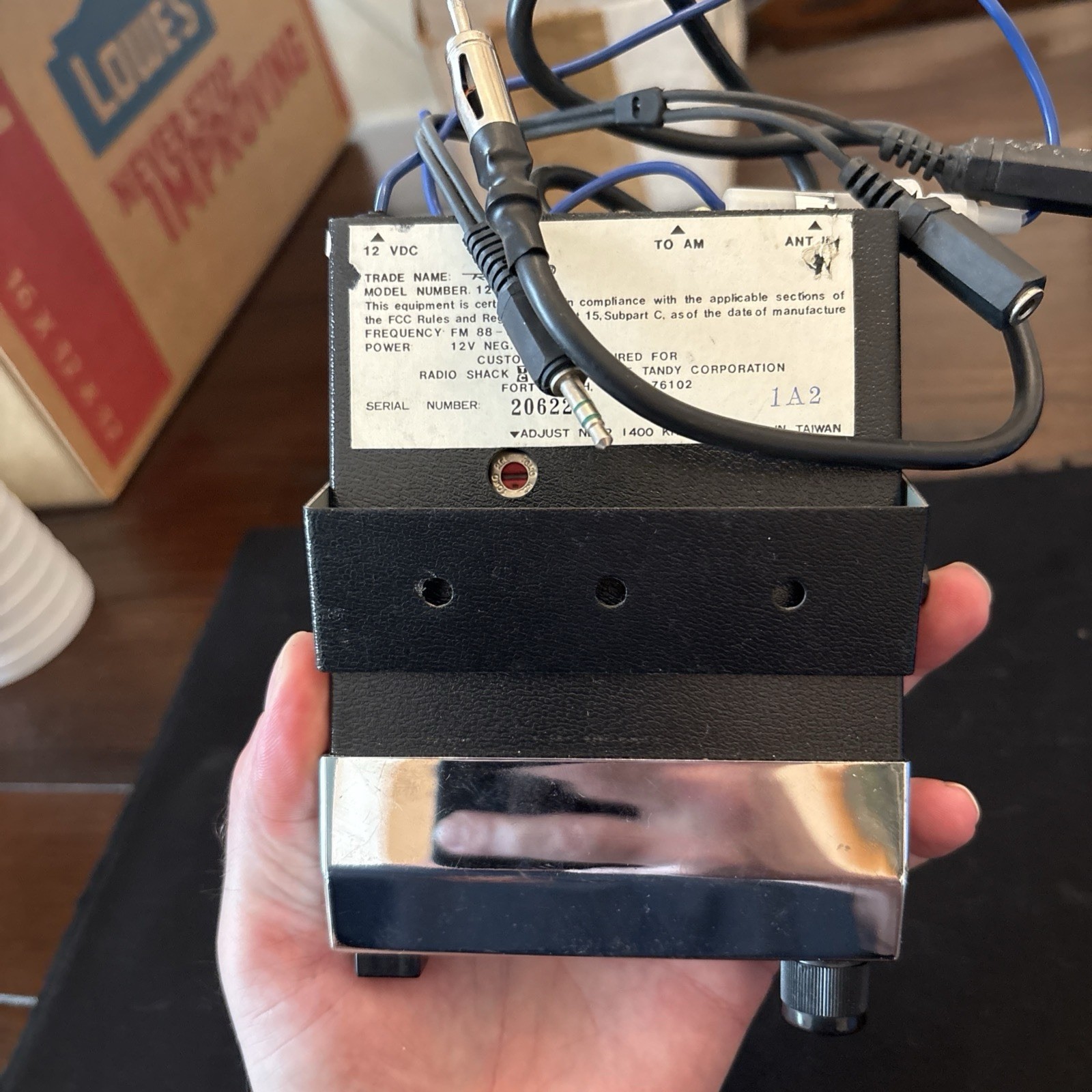 CAR STEREO Radio FM Converter 12v Realistic Radio Shack Not Tested