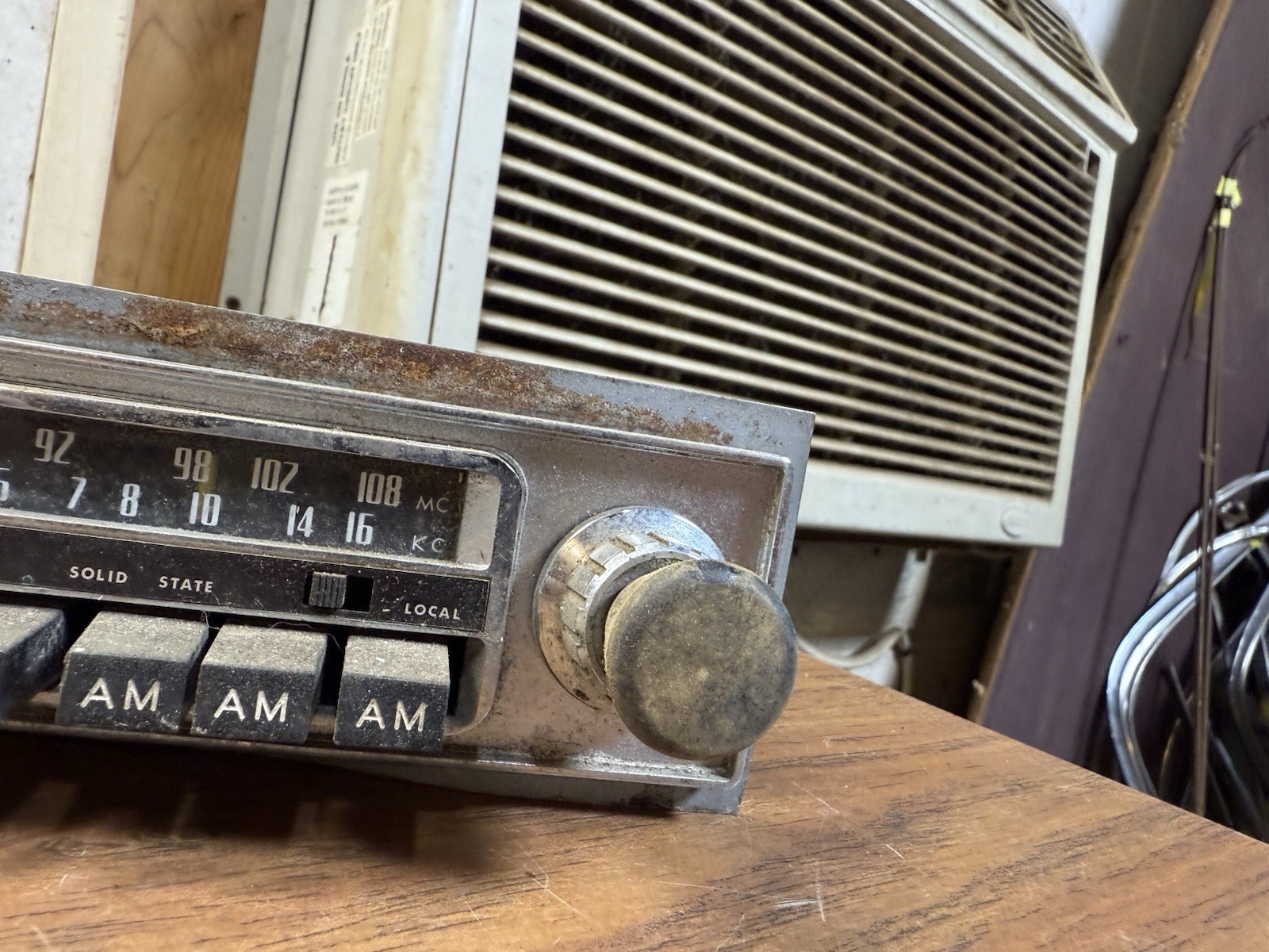 Audiovox C-520 AM/FM 12v 12 Volt Radio #1 Untested