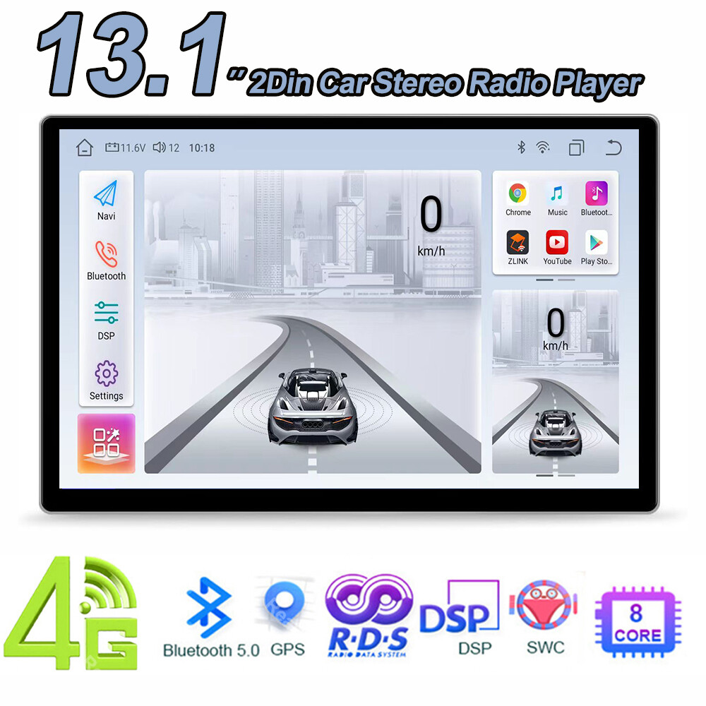 13.1”Android 13 8 CORE 4+64G Car stereo Headunit DSP Apple Carplay QLED Screen