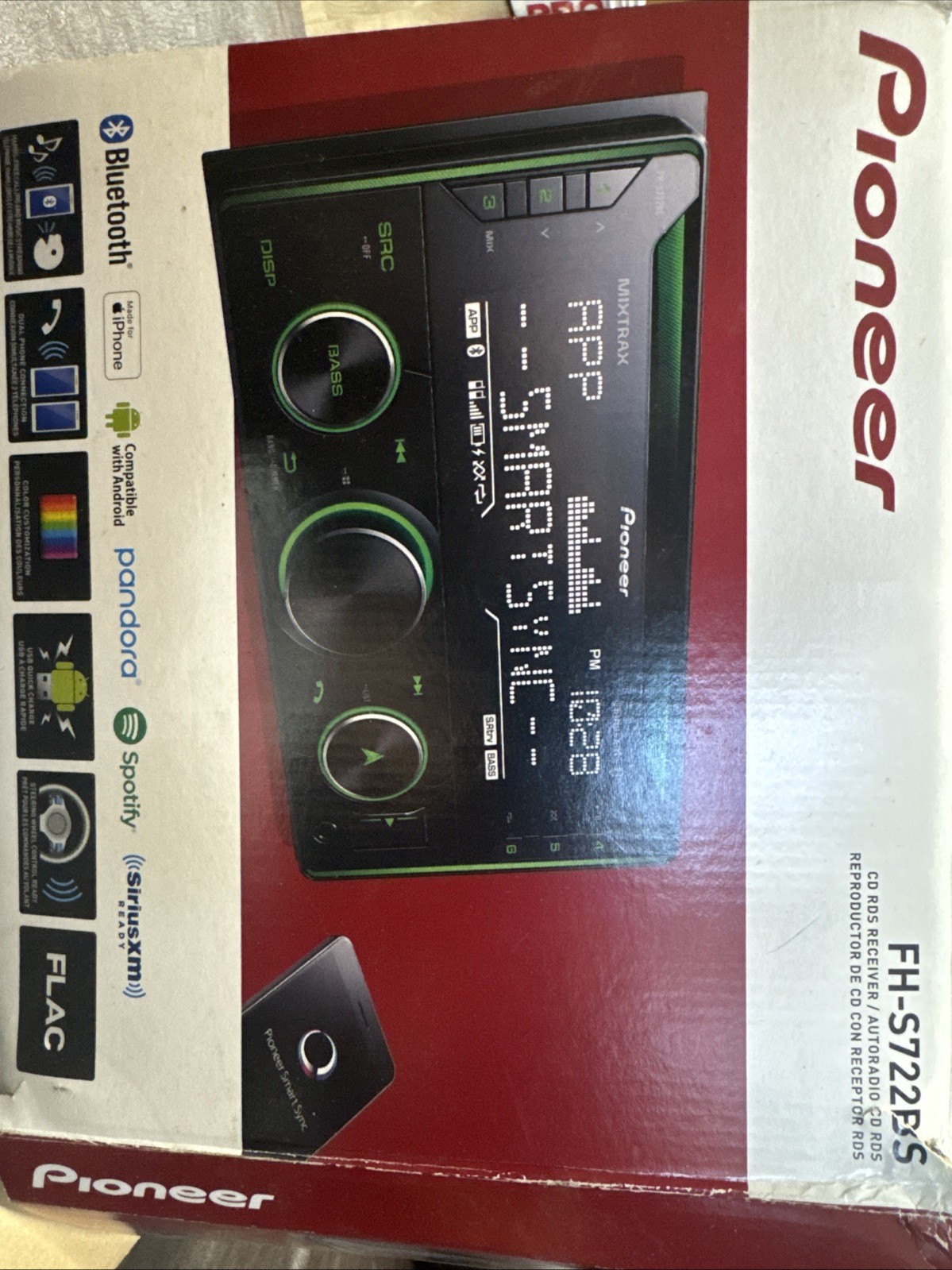 Pioneer FH-S722BS Double DIN Bluetooth CD Receiver USB AUX Spotify SiriusXM