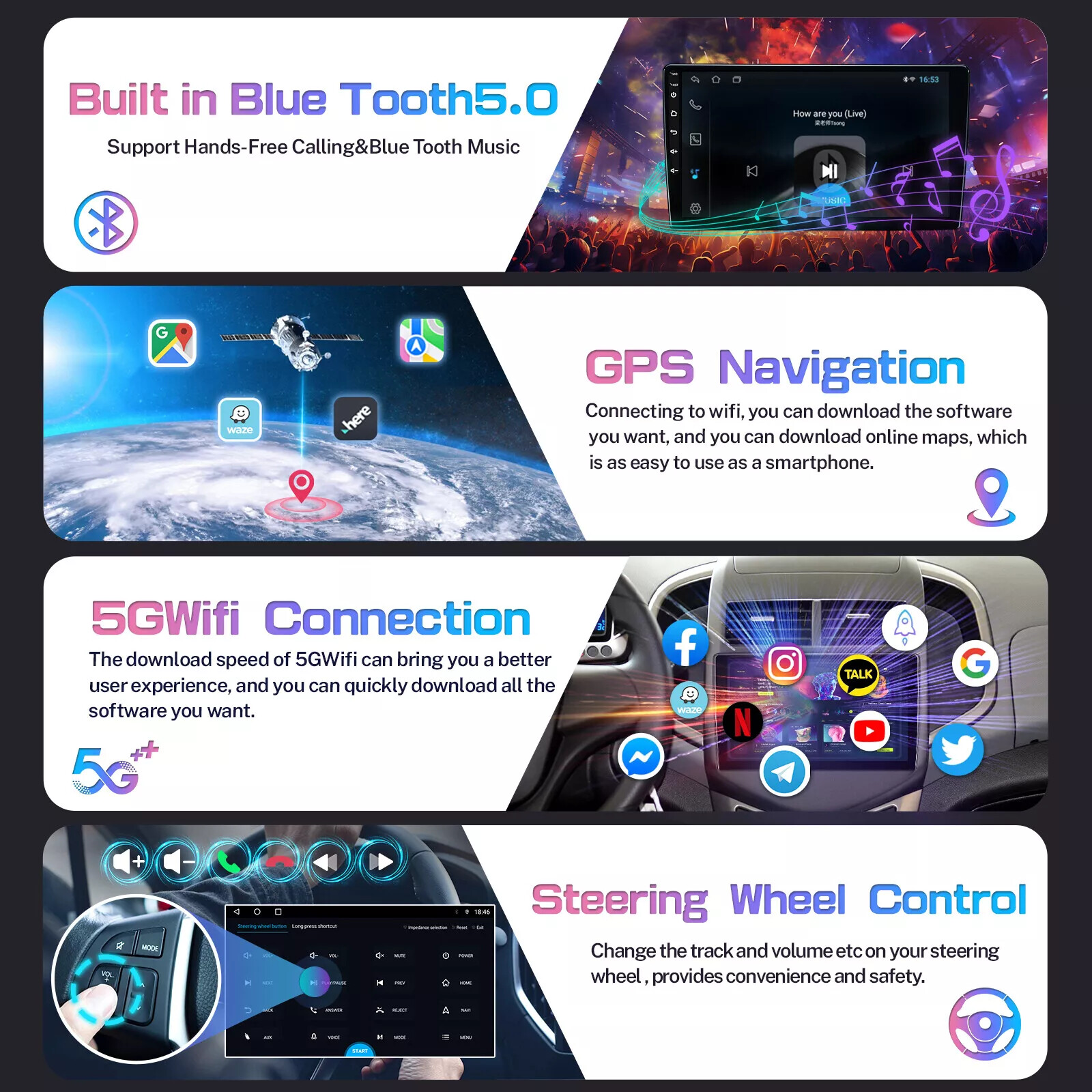 64GB Apple CarPlay Android Car Stereo GPS Radio +CAM For Jeep Patriot/Compass