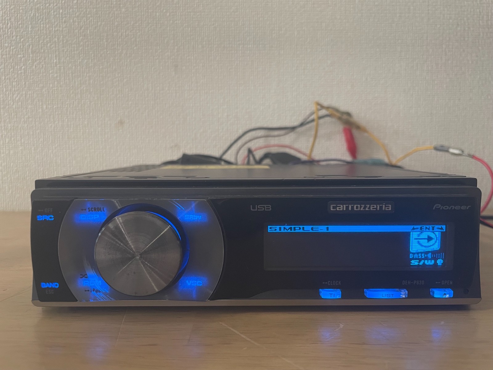 Pioneer Carrozzeria DEH-P630 1Din Car Audio CD Player Operation Confirmed