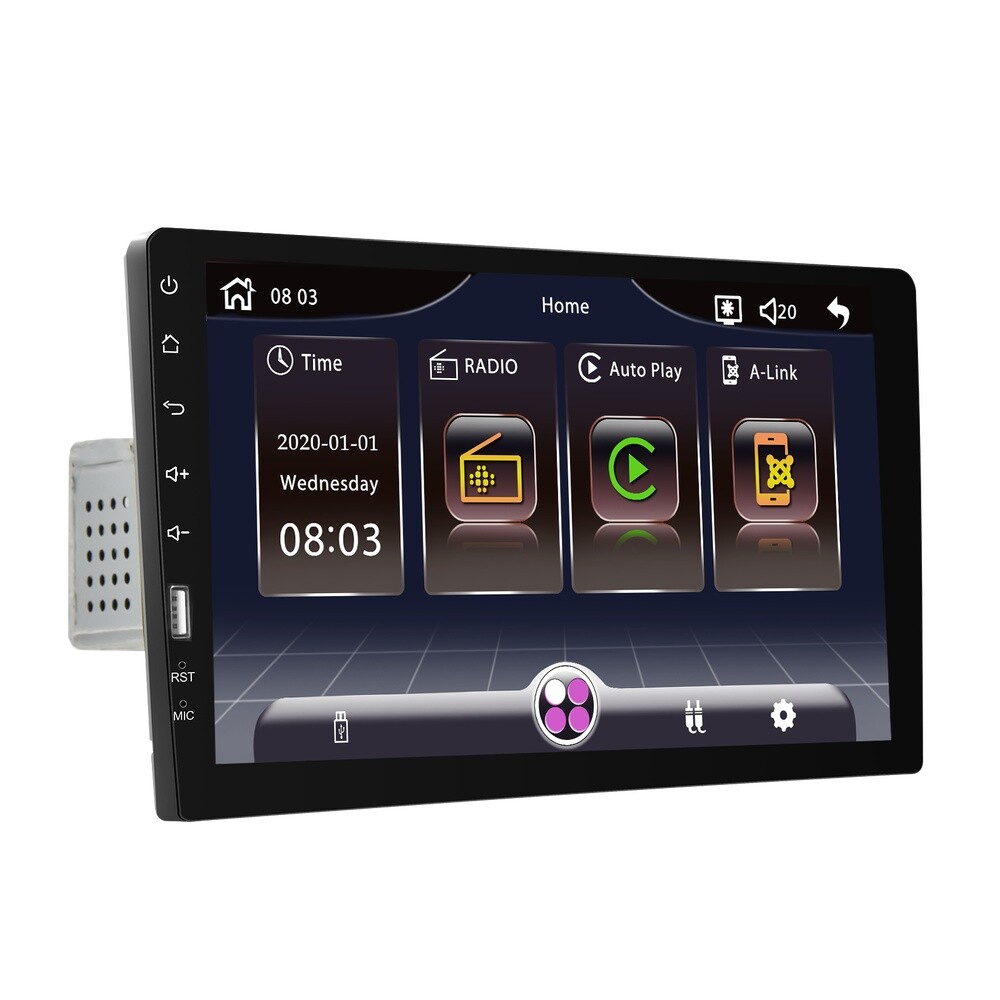 9″ Single 1Din Car Stereo Radio for Apple/Android CarPlay Touch Screen Bluetooth
