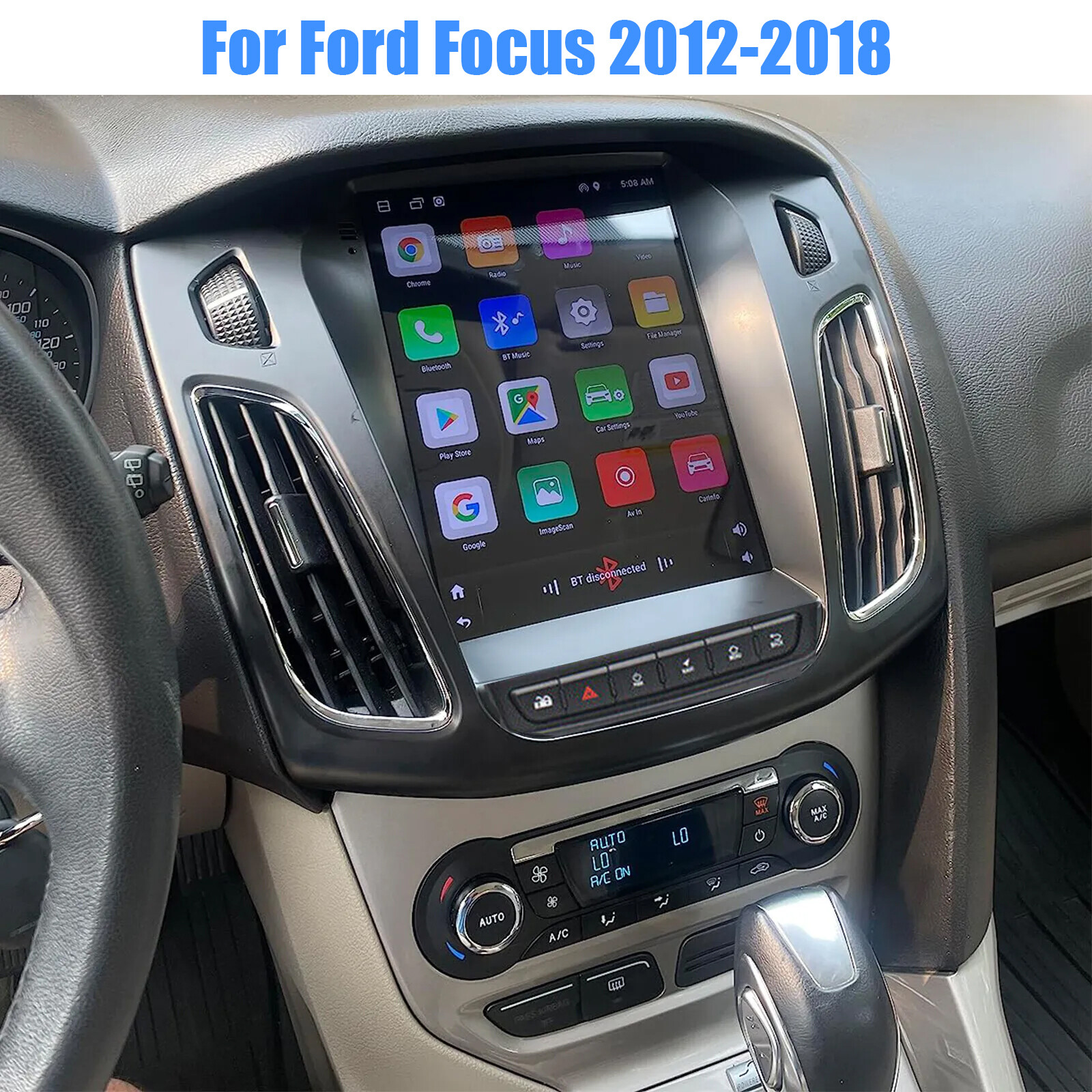 For Ford Focus 2012-2018 Android 12 CarPlay 9.7″ Radio Stereo Car GPS Navi WiFi
