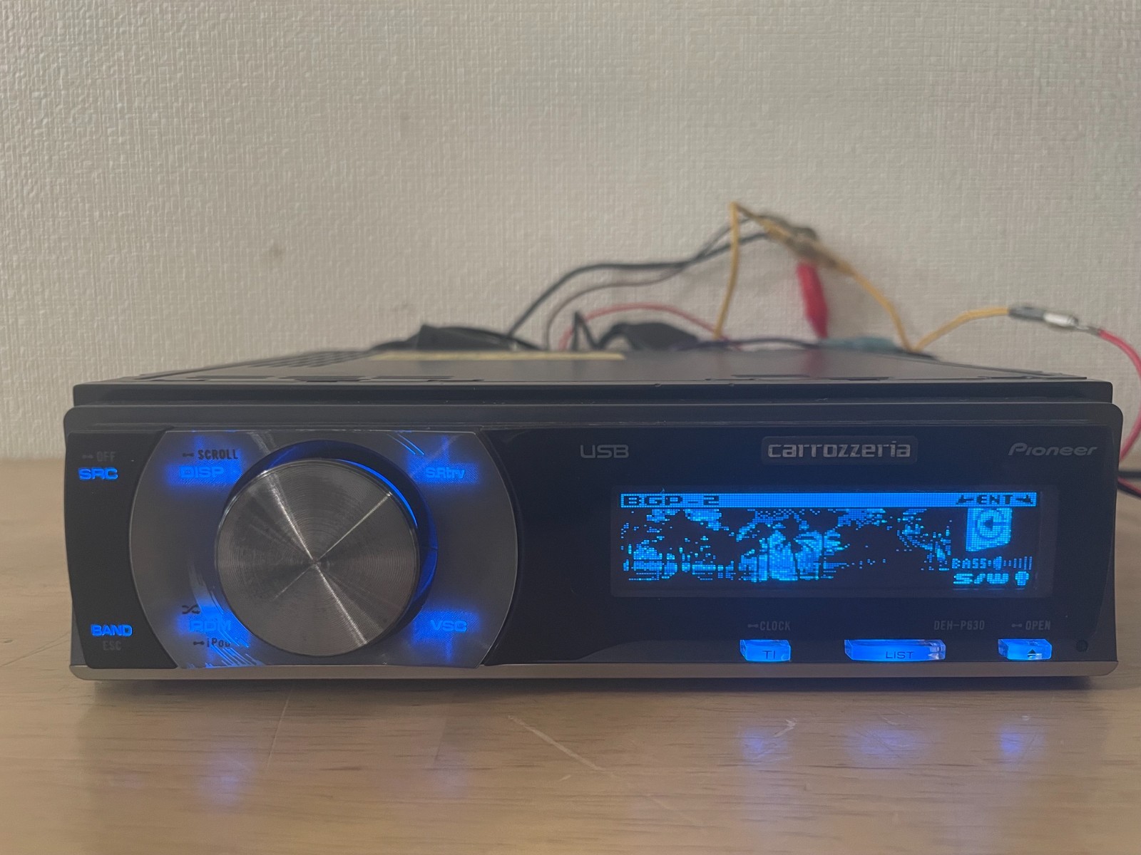 Pioneer Carrozzeria DEH-P630 1Din Car Audio CD Player Operation Confirmed