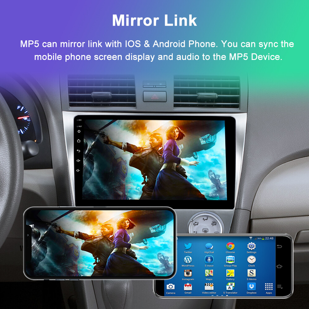 10.1” Carplay For Toyota Camry 2006-2011 Android 13.0 Car Stereo Radio GPS Navi
