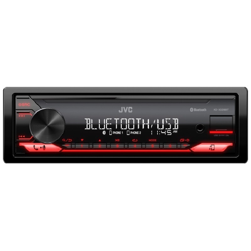 JVC KD-XD28BT Bluetooth Media Player Car Stereo Android iPhone MP3 AM FM USB Aux