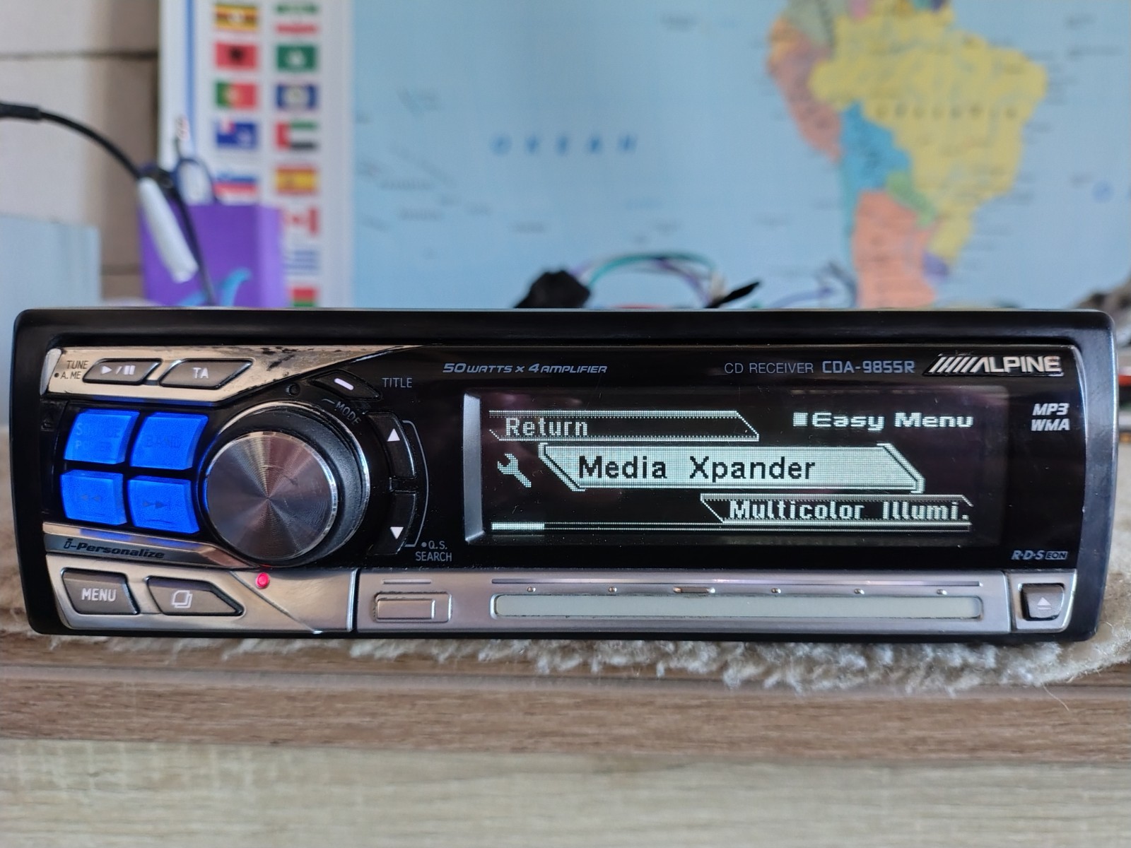 Alpine CDA-9855R Car Stereo CD Receiver Fully Working Great Shape