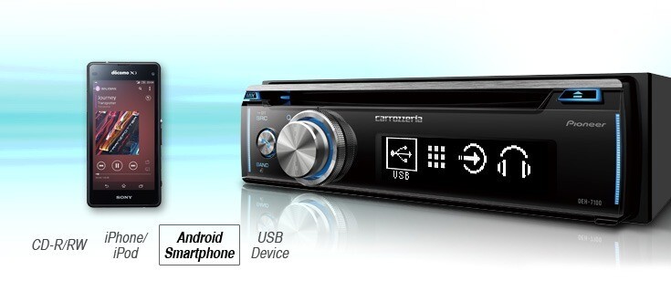 Pioneer Carrozzeria DEH-7100 Car Stereo CD Audio Receiver 1DIN USB Bluetooth AUX
