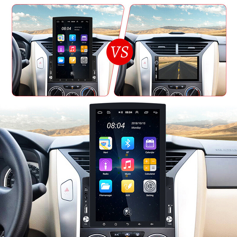 Android 13 Carplay Car Stereo GPS WiFi 10″ 2Din Vertical Screen Radio Player 32G