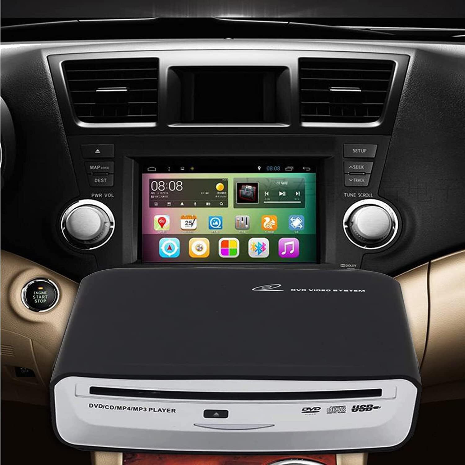 USB External Car Universal Connection Portable CD Player for Car Android Navi…
