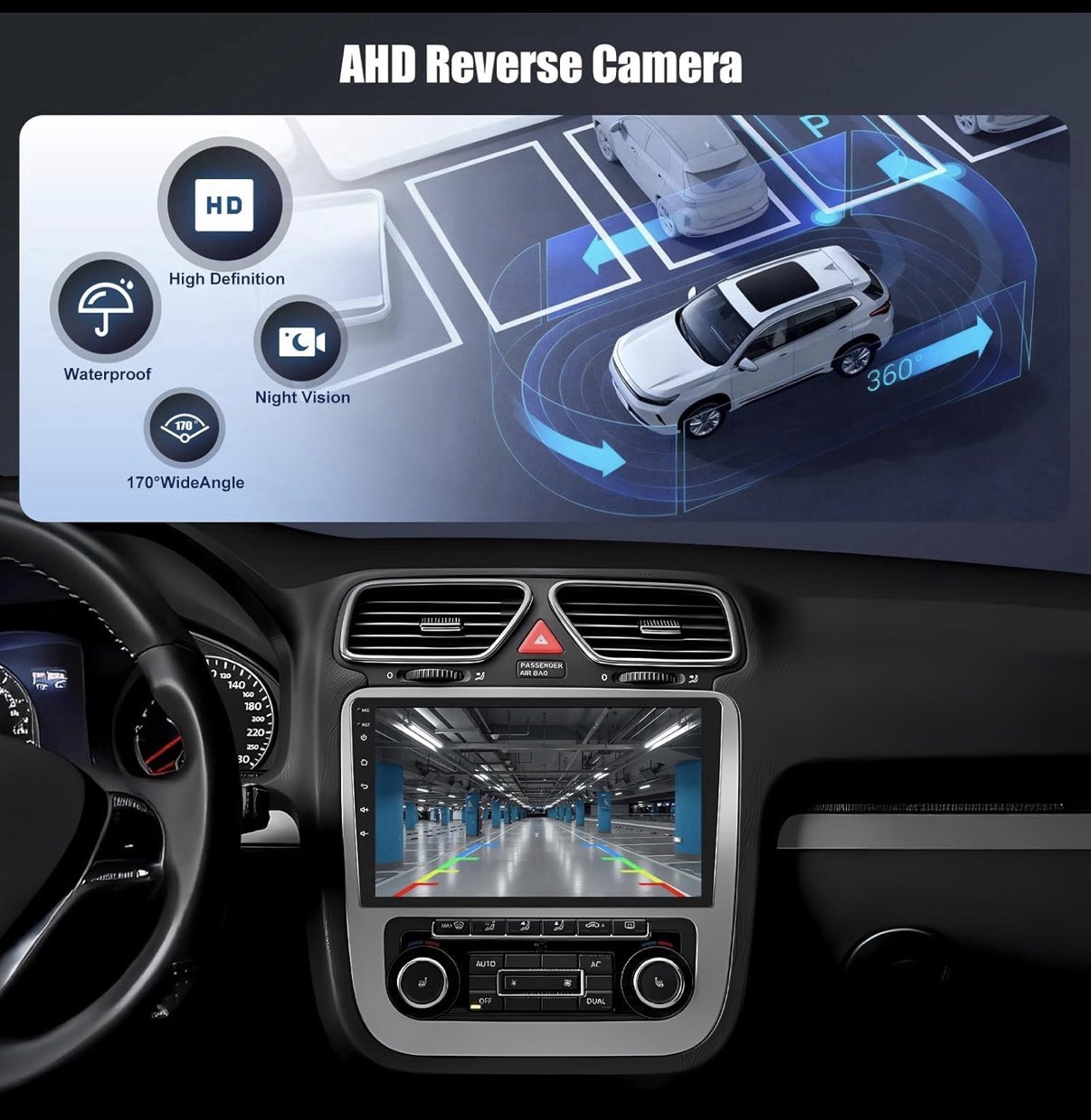 [8 Core 6G+128G] Android 15 Car Stereo for Hyundai Santa Fe 2006-2012 with Wirel