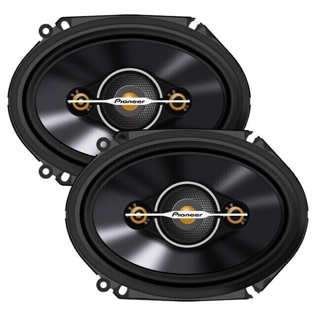 Pioneer Elite 6″x8″ 4-Way Coaxial Speakers 700W , Carbon/Mica IMPP Cone 350W EA