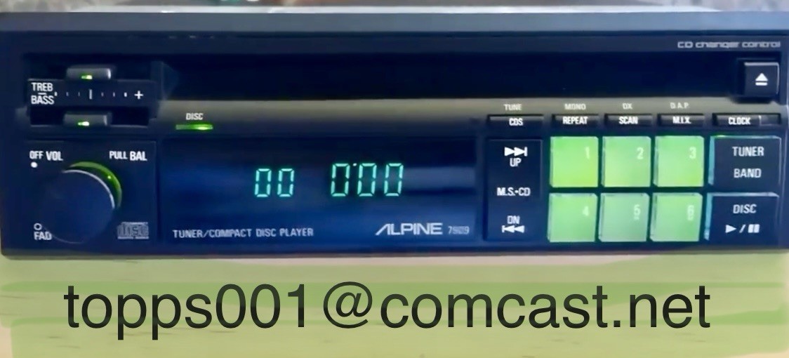 ALPINE 7909 30th ANNIVERSARY FM/AM CD PLAYER LIMITED EDITION 205/300 NEW IN BOX