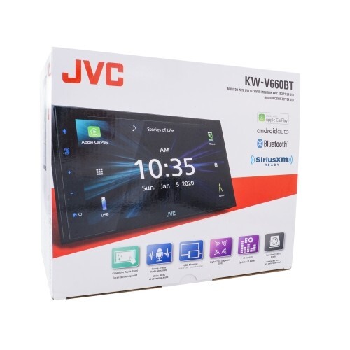 JVC KW-V660BT 6.8 inch Monitor with DVD Receiver USB Mirroring Apple Carplay
