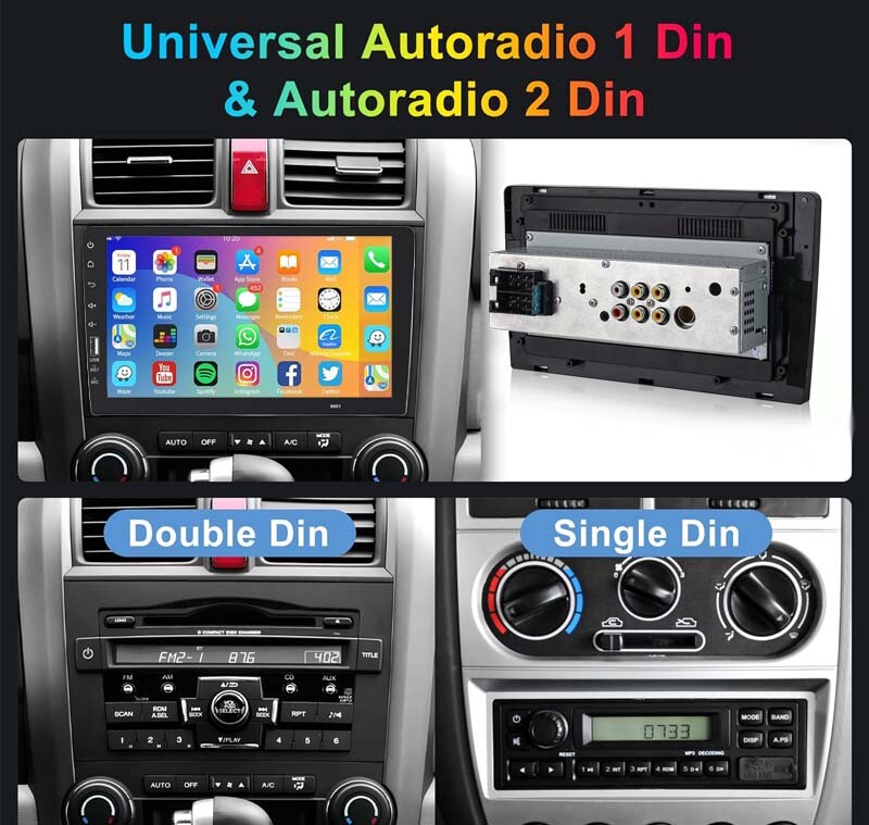 9″ Single 1 Din Car Stereo Radio Mirrorlink Touch Screen Bluetooth FM USB Player