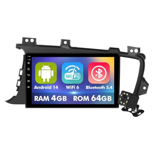 4+64GB 9 Inch Touchscreen Android 14 Car Radio Stereo for Kia Optima K5 2010