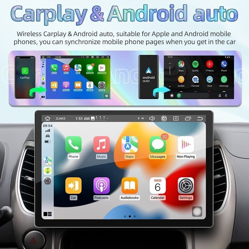 For Chevrolet Silverado Sierra CarPlay Android Car Stereo Radio GPS Mobile Maps