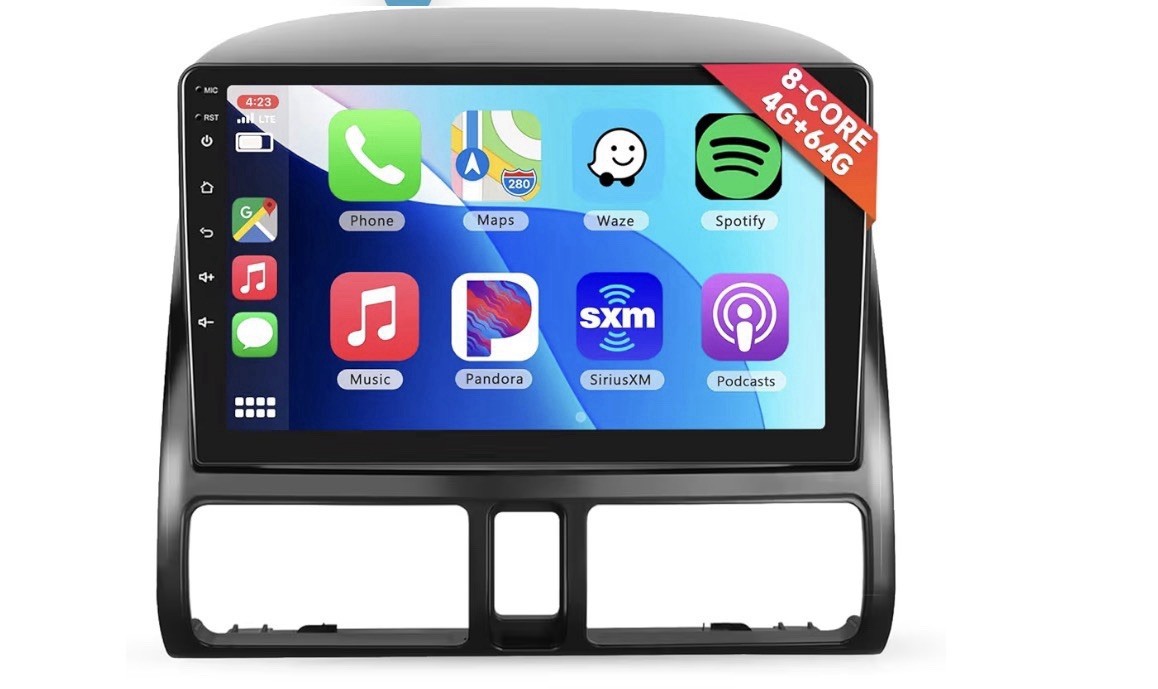 8 CORE 4G+64G Car Stereo Radio for Honda CRV 2002-2006 with Wireless CarPlay