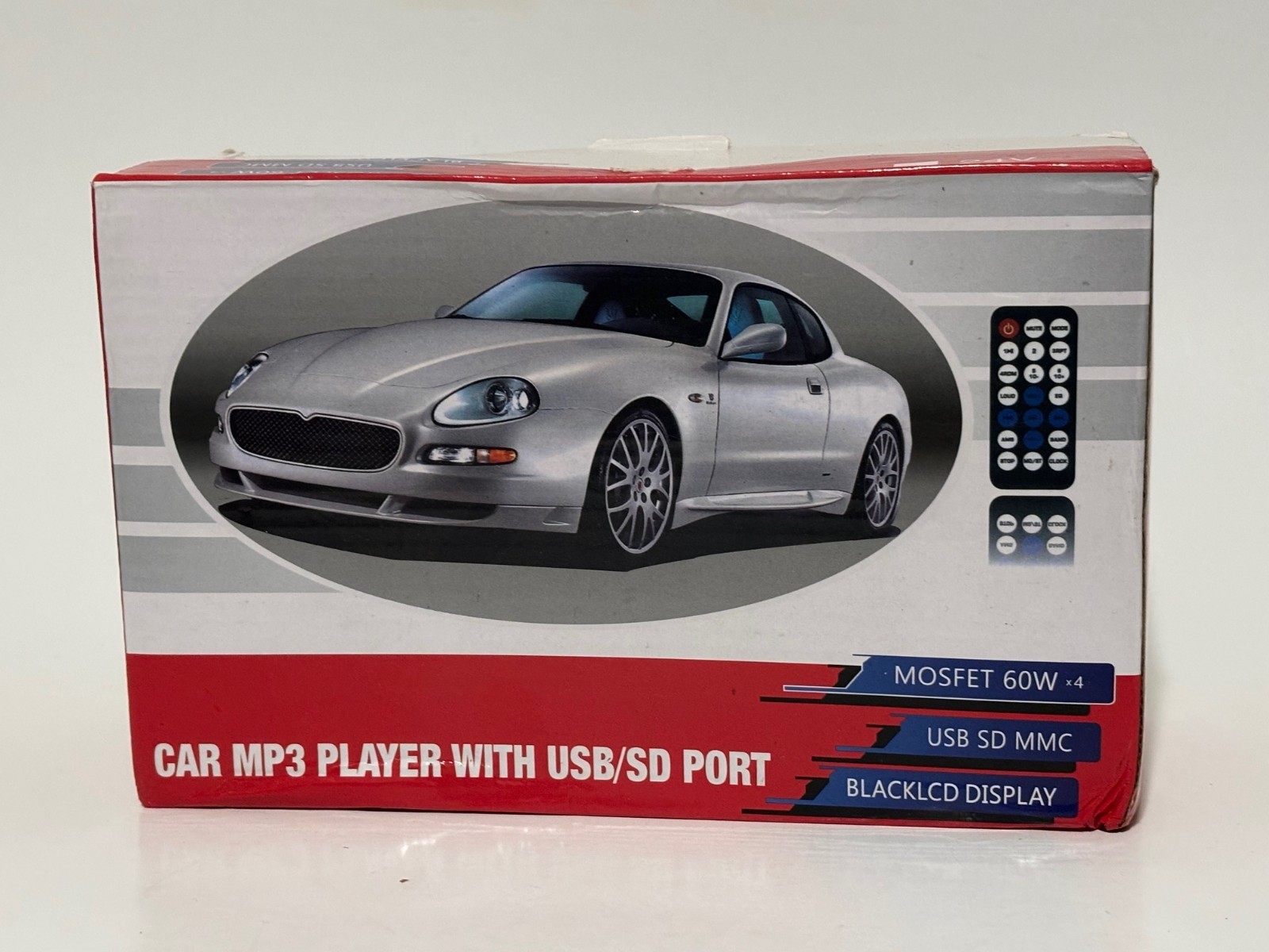 Aigoss Car MP3 Player With USB SD MMC Port 60W x 4 Brand New