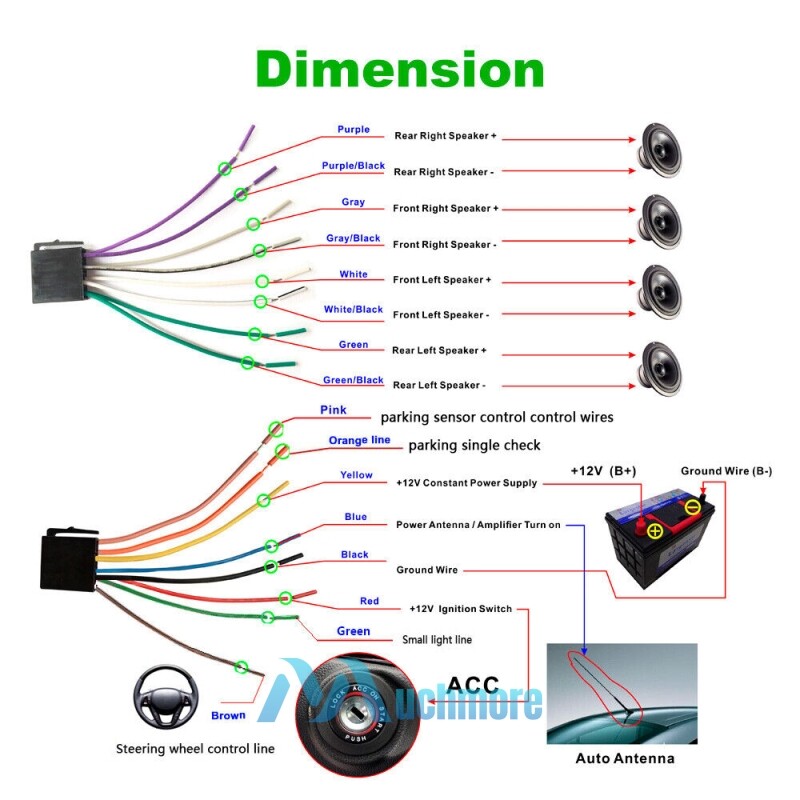 7″ Double Din Android/IOS Car Stereo Radio Bluetooth MP5 Audio Player w/Rear Cam