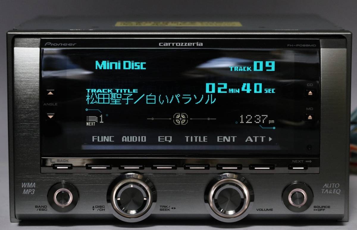 Tested Pioneer Carrozzeria FH-P099MD 2Din Car Audio CD MD Added Bluetooth