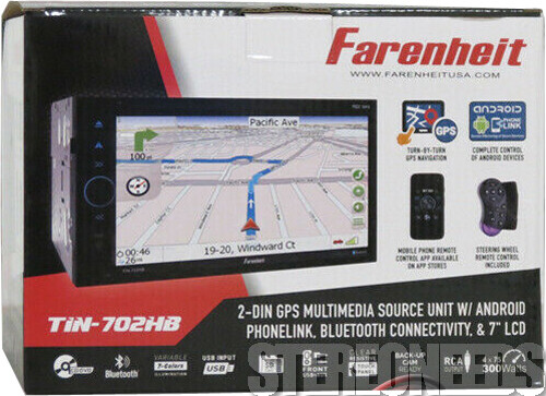 FARENHEIT CAR 2-DIN 7″ LCD MONITOR GPS NAVIGATION DVD CD STEREO BLUETOOTH REMOTE