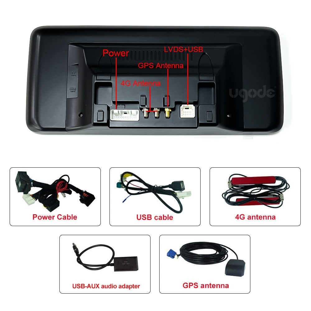 12.3inch Android13 Screen Upgrade CarPlay Mercedes Benz C GLC V W205 X253 NTG6.0