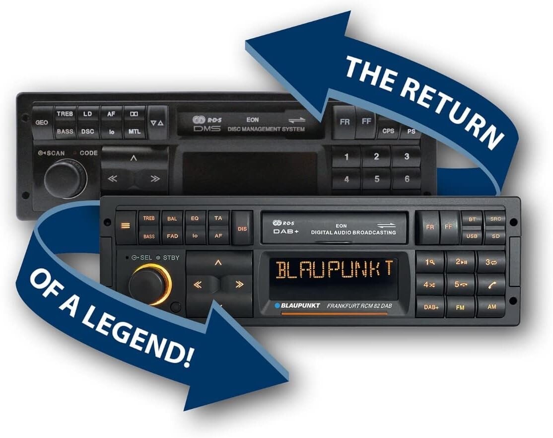 Blaupunkt Frankfurt RCM 82 Vintage Car Radio, AM/FM, Cassette, Classic Car Audi