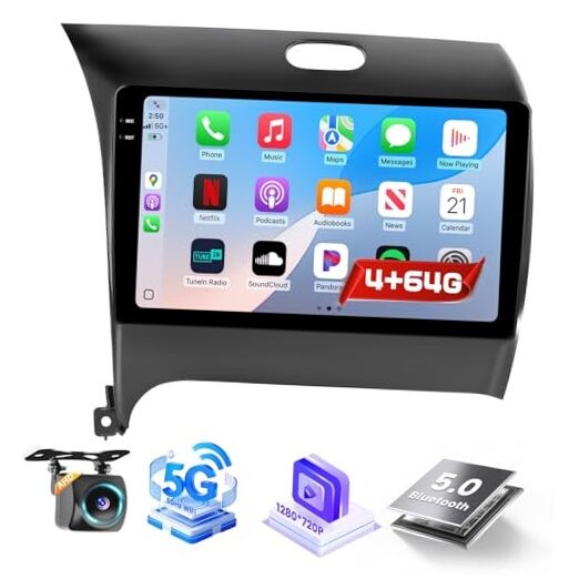 Android 15 Radio for KIA Forte Cerato K3 2013-2018, 9″ Touchscreen for 4+64G