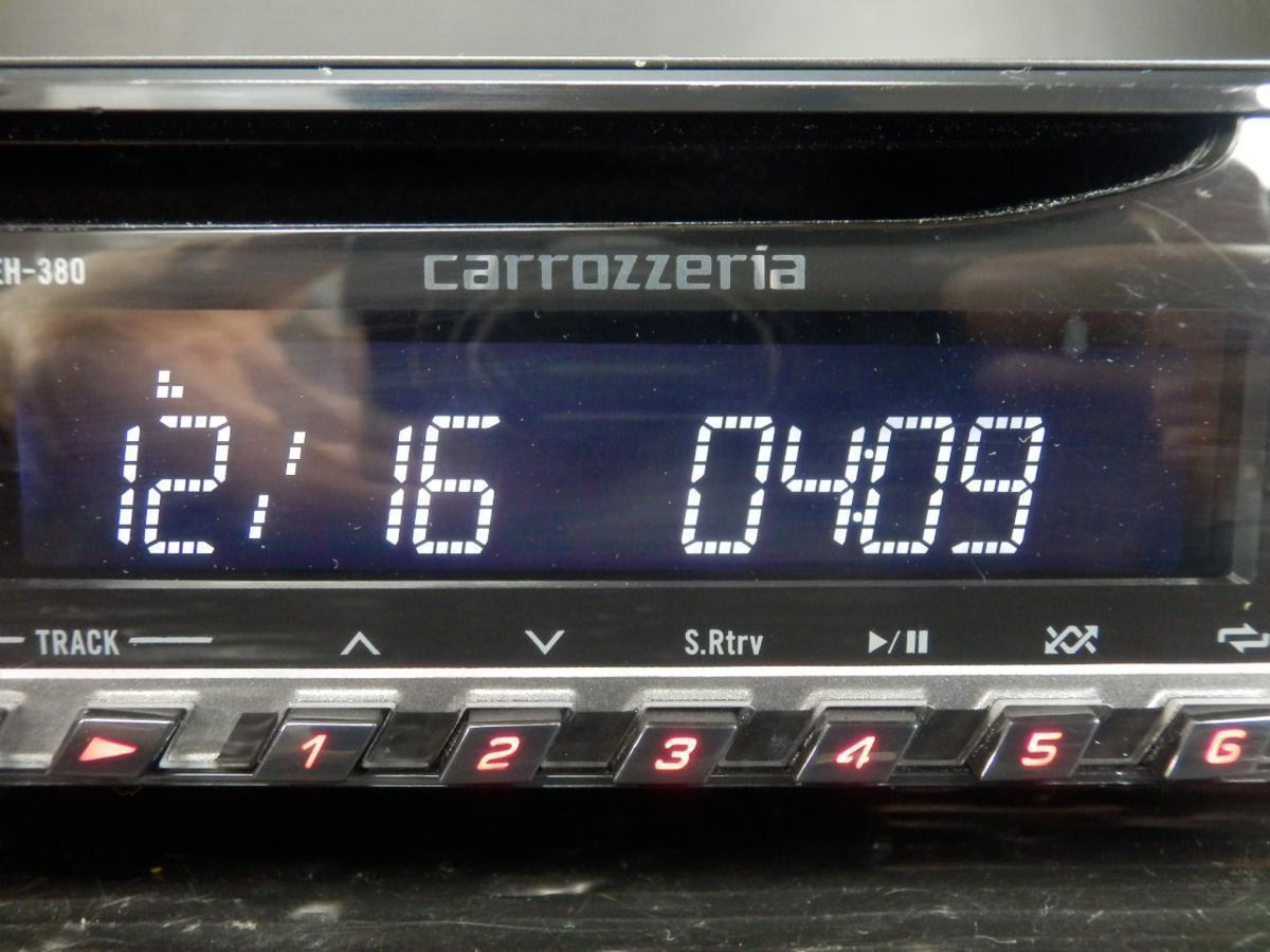 Excellent Carrozzeria DEH-380 CD Player with Front AUX Tested JAPAN