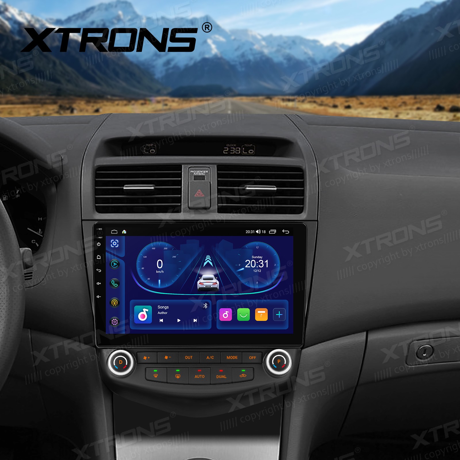 For Honda Accord 2003-2007 CarPlay Android 14 Car Stereo Radio GPS IPS WIFI 64G