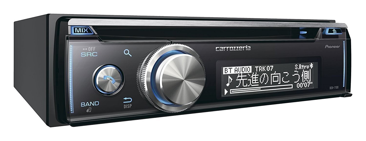 Pioneer Carrozzeria DEH-7100 CD USB Bluetooth AUX iPhone iPod Single DIN JDM NEW