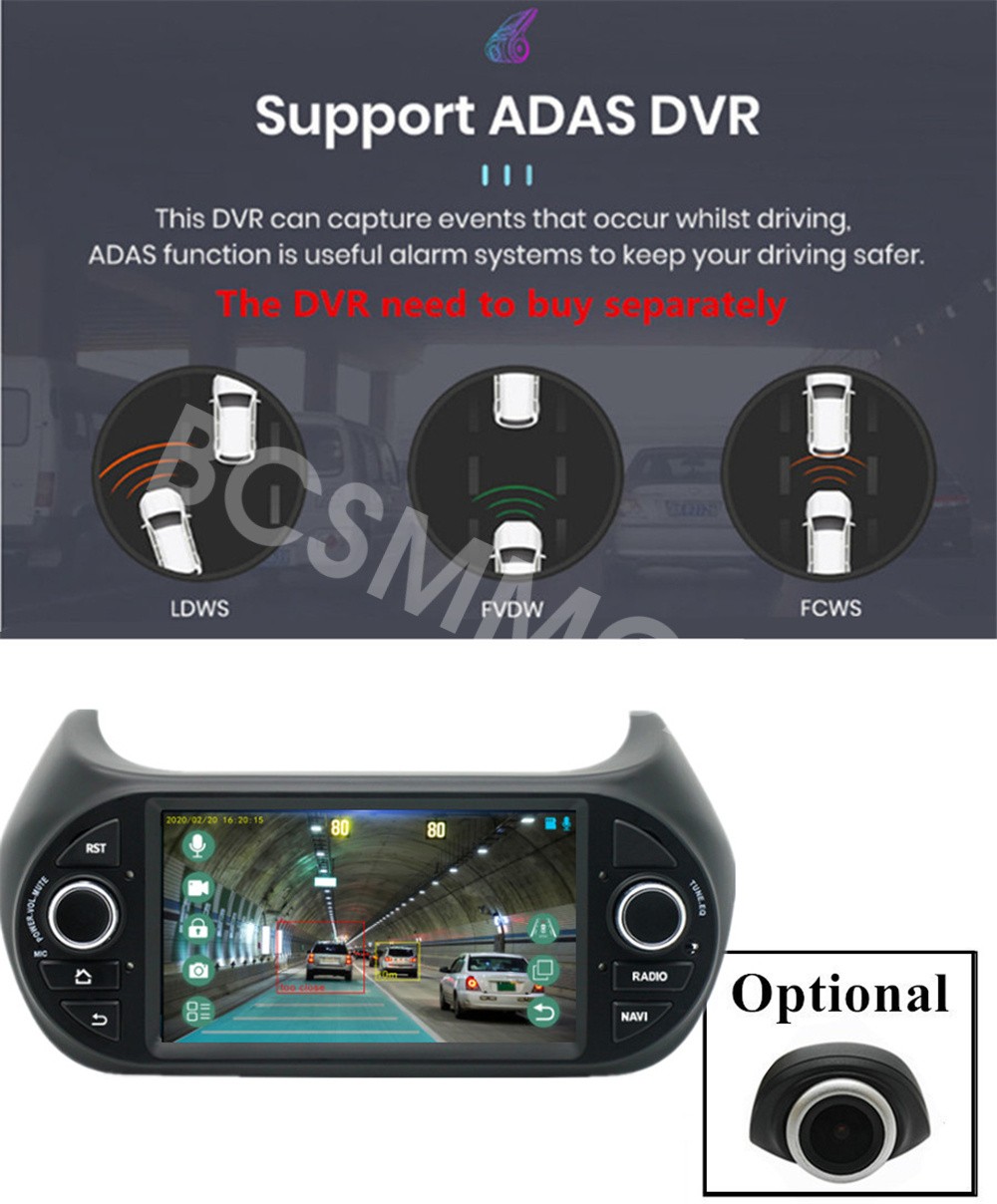 7″ Stereo Radio GPS Navi 4+32GB Fit For Citroen Nemo 2008-2017 For Apple Carplay