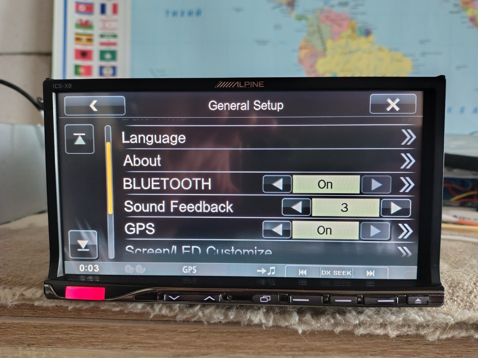 Alpine ICS-X8 Car Stereo Mobile Media Station Fully Working Good Shape Bluetooth