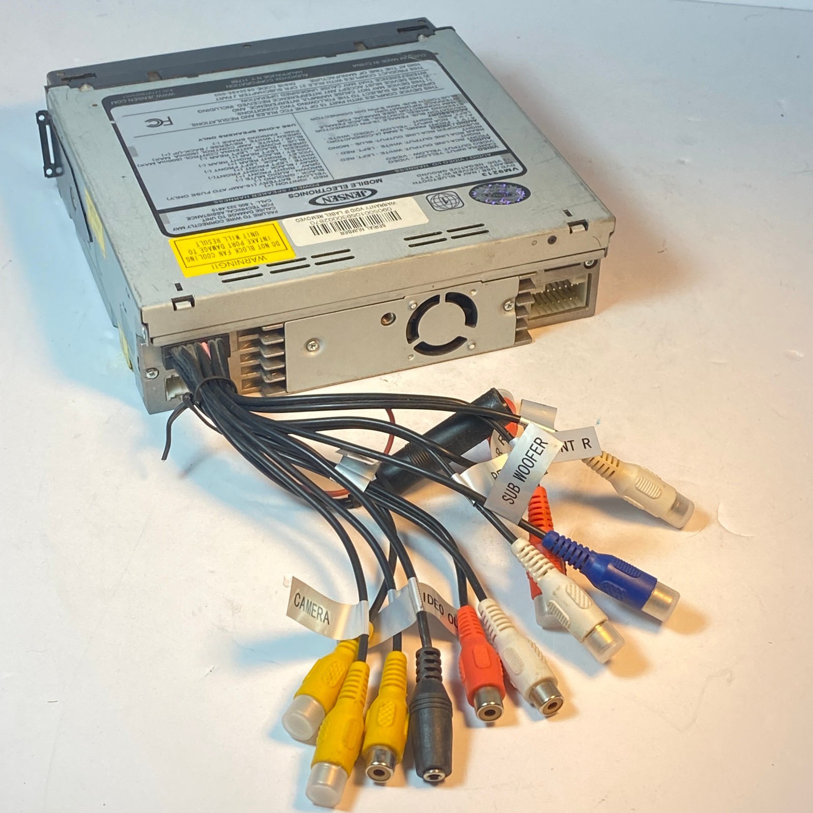 Jensen Car Auto In Dash AM/FM/CD/ DVD Stereo VM9213 UNTESTED