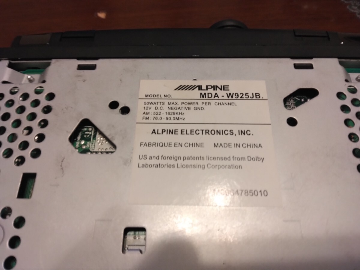 Alpine MDA-W925JB & Addzest ADX5455 Car Audio 2DIN Head Unit Tested Japan
