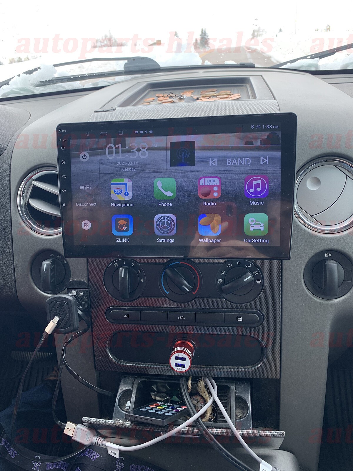 For 2004-2008 Ford F150 10.1″ Apple Carplay Radio Android 14 GPS NAVI WIFI W/CAM